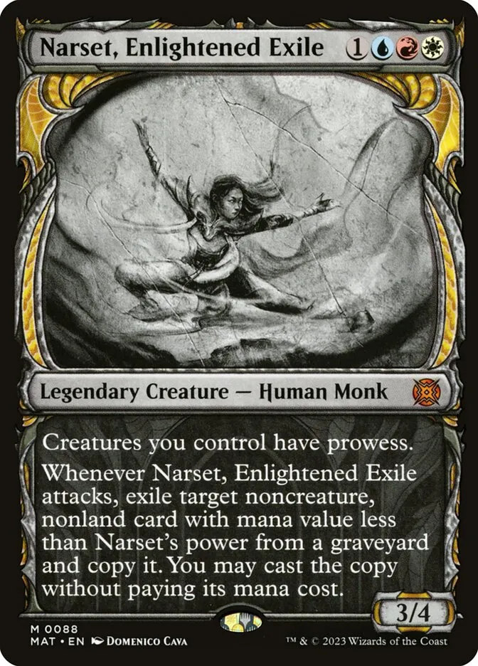 2023 March of the Machine: The Aftermath Narset, Enlightened Exile mythic #88 mythic card image
