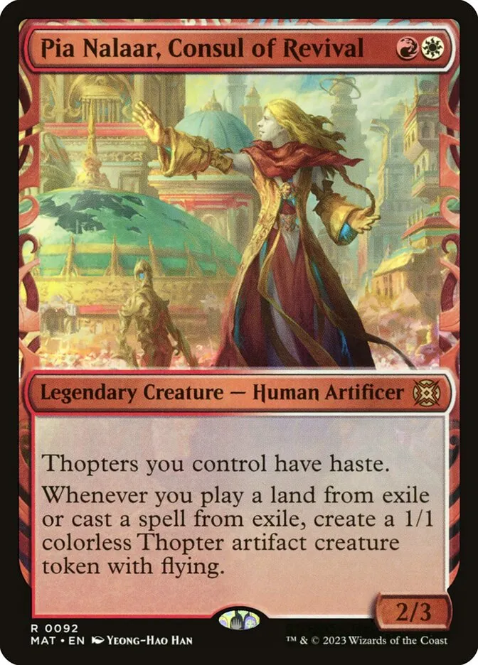 2023 March of the Machine: The Aftermath Pia Nalaar, Consul of Revival rare #92 rare card image
