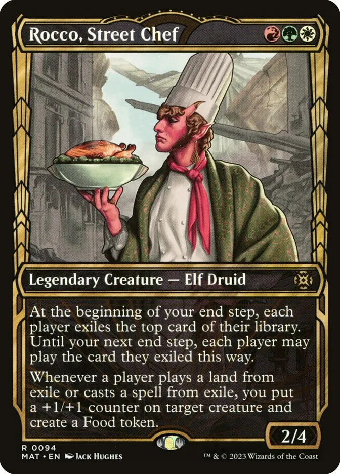 2023 March of the Machine: The Aftermath Rocco, Street Chef rare #94 rare card image