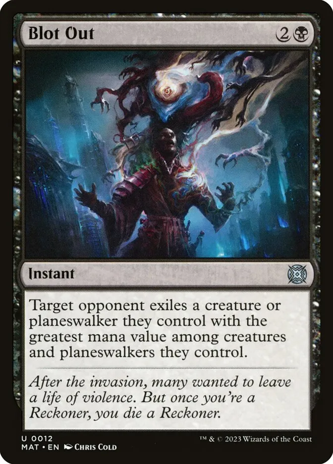 2023 March of the Machine: The Aftermath Blot Out uncommon #12 uncommon card image