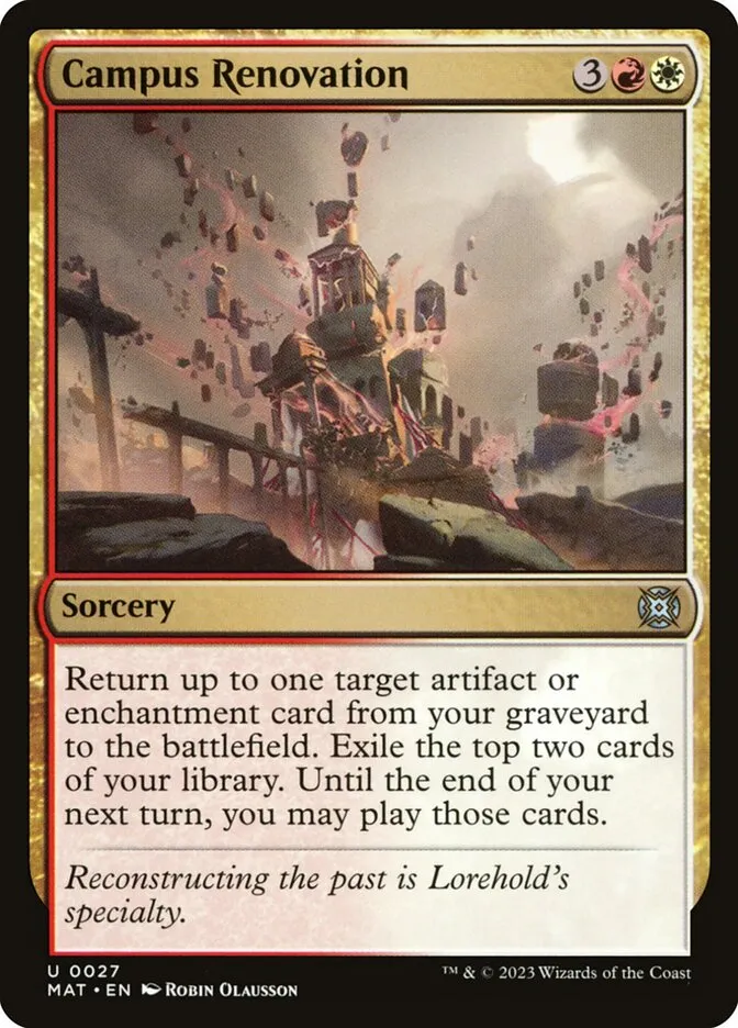 2023 March of the Machine: The Aftermath Campus Renovation uncommon #27 uncommon card image