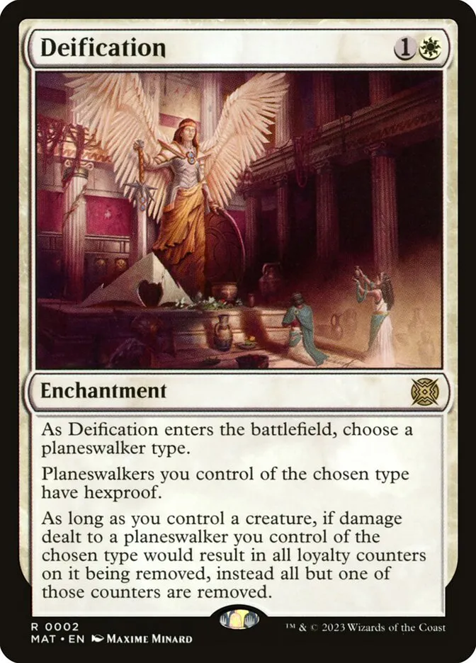 2023 March of the Machine: The Aftermath Deification rare #2 rare card image