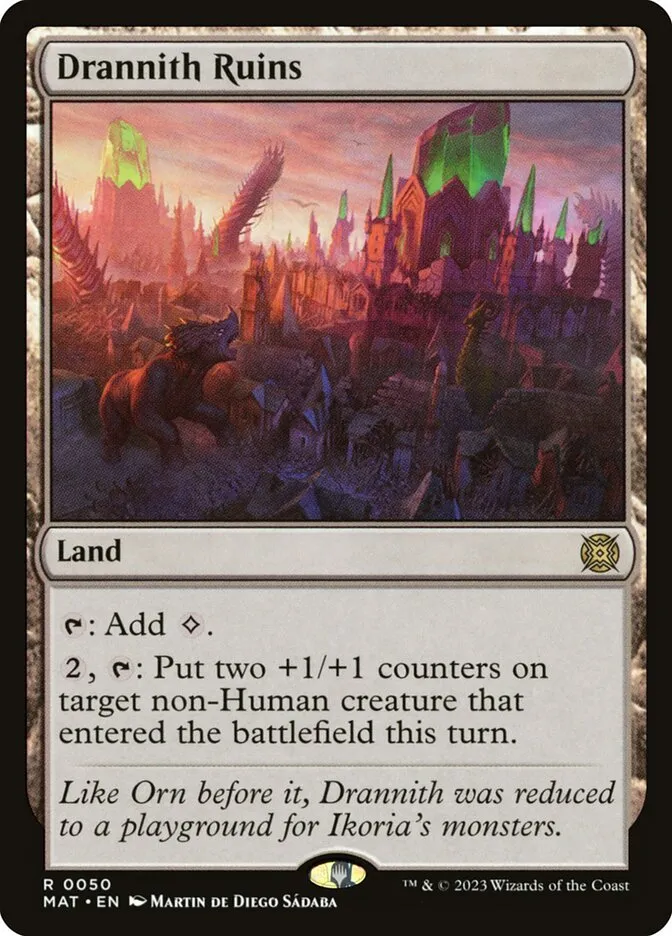 2023 March of the Machine: The Aftermath Drannith Ruins rare #50 rare card image