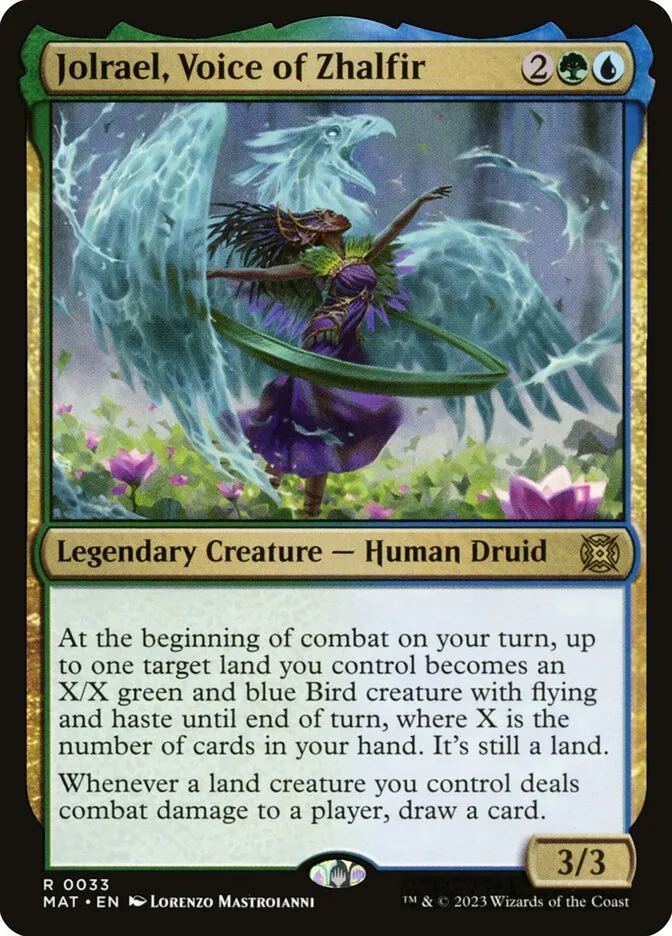 2023 March of the Machine: The Aftermath Jolrael, Voice of Zhalfir rare #33 rare card image