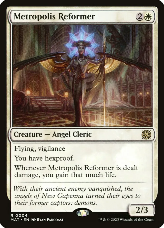 2023 March of the Machine: The Aftermath Metropolis Reformer rare #4 rare card image