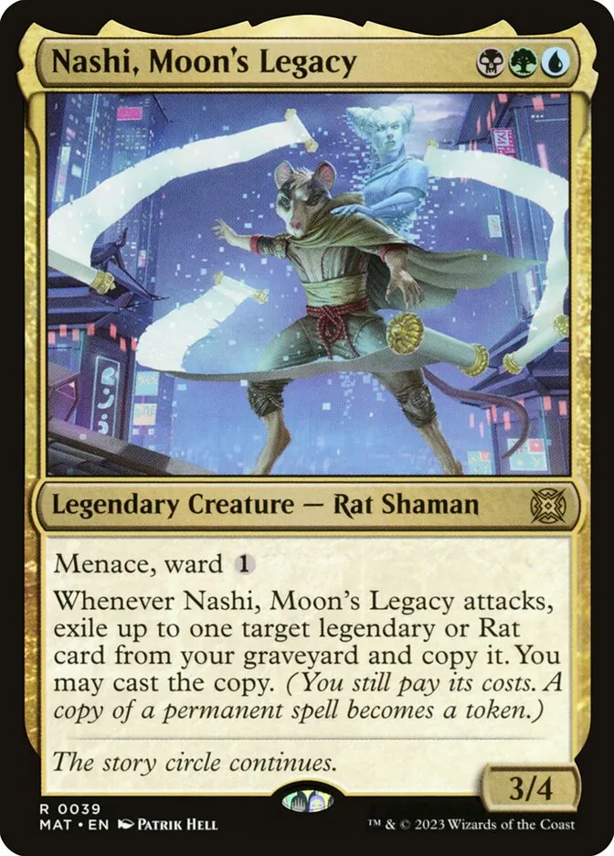 2023 March of the Machine: The Aftermath Nashi, Moon's Legacy rare #39 rare card image
