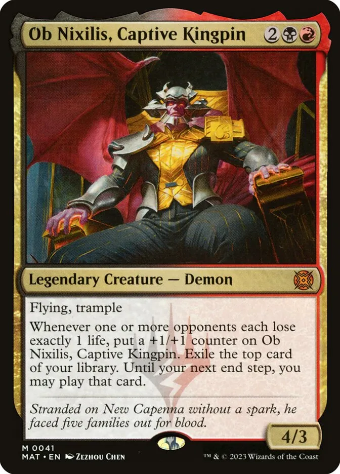 2023 March of the Machine: The Aftermath Ob Nixilis, Captive Kingpin #41 mythic card image
