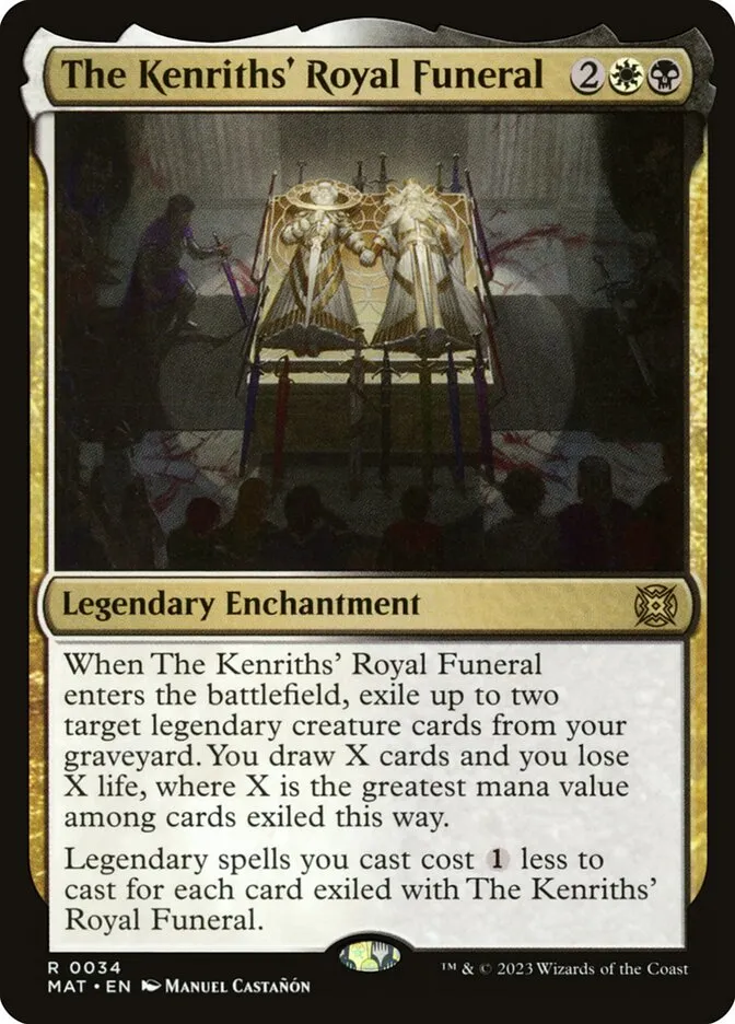 2023 March of the Machine: The Aftermath The Kenriths' Royal Funeral rare #34 rare card image