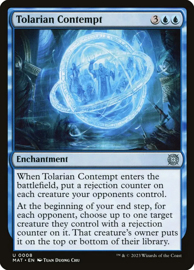 2023 March of the Machine: The Aftermath Tolarian Contempt uncommon #8 uncommon card image
