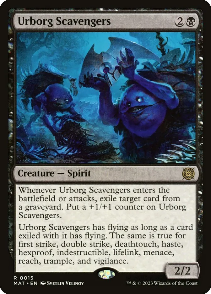 2023 March of the Machine: The Aftermath Urborg Scavengers rare #15 rare card image