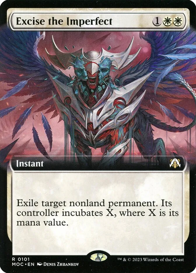 2023 March of the Machine Commander Excise the Imperfect rare #101 rare card image