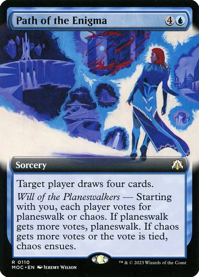 2023 March of the Machine Commander Path of the Enigma #110 rare card image