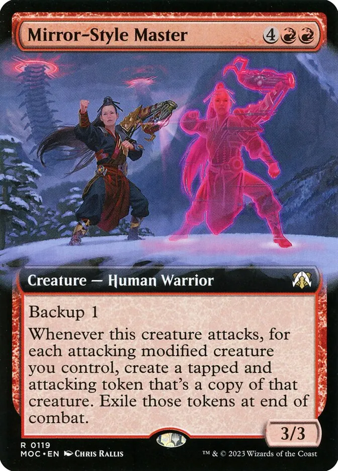 2023 March of the Machine Commander Mirror-Style Master #119 rare card image