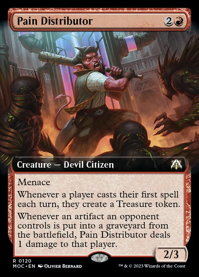 2023 March of the Machine Commander Pain Distributor #120 rare card image