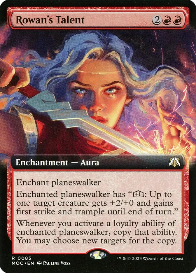 2023 March of the Machine Commander Rowan's Talent #85 rare card image