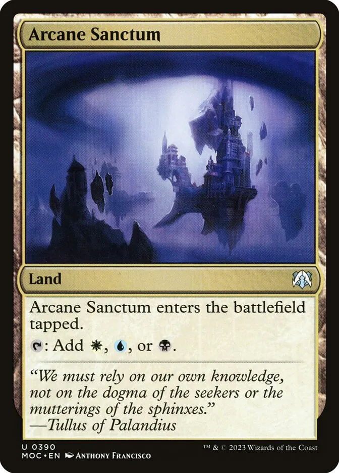 2023 March of the Machine Commander Arcane Sanctum uncommon #390 uncommon card image