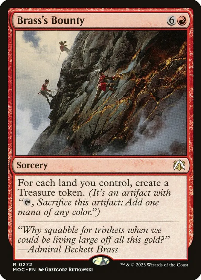 2023 March of the Machine Commander Brass's Bounty #272 rare card image