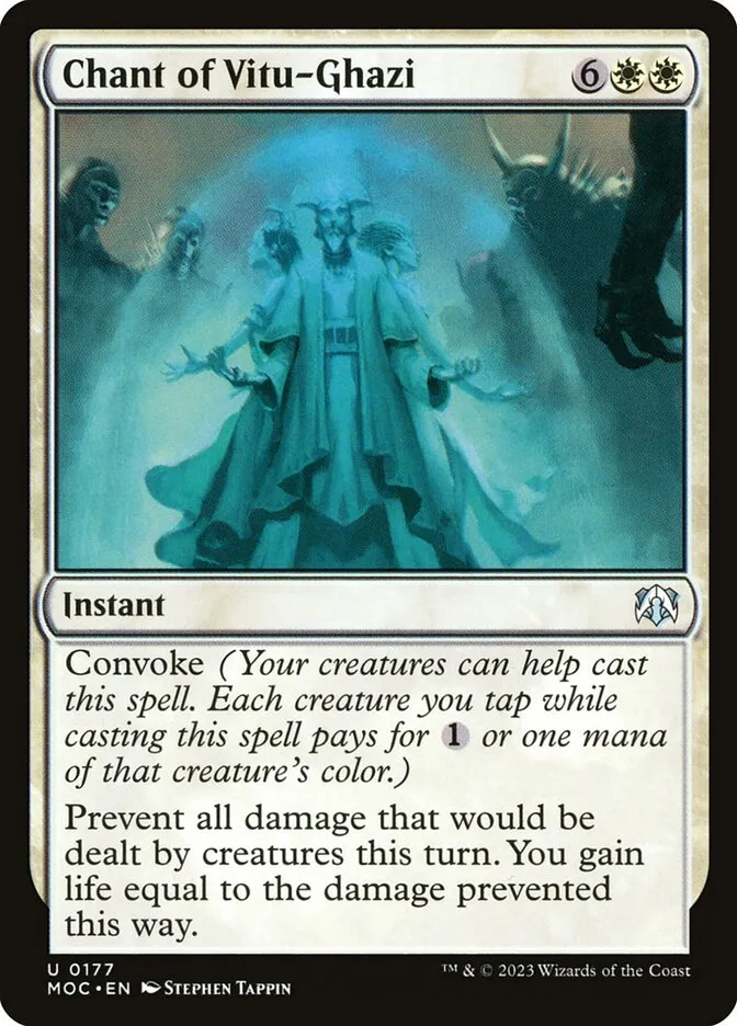 2023 March of the Machine Commander Chant of Vitu-Ghazi uncommon #177 uncommon card image