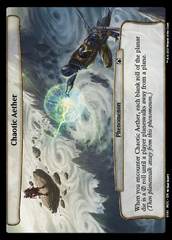2023 March of the Machine Commander Chaotic Aether common #141 common card image