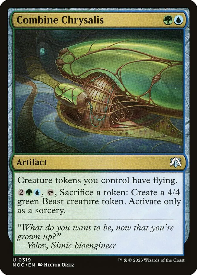 2023 March of the Machine Commander Combine Chrysalis uncommon #319 uncommon card image
