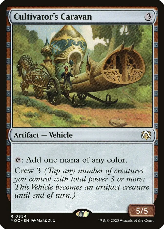 2023 March of the Machine Commander Cultivator's Caravan #354 rare card image