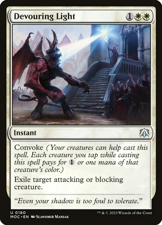 2023 March of the Machine Commander Devouring Light uncommon #180 uncommon card image