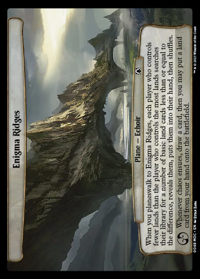 2023 March of the Machine Commander Enigma Ridges #48 common card image