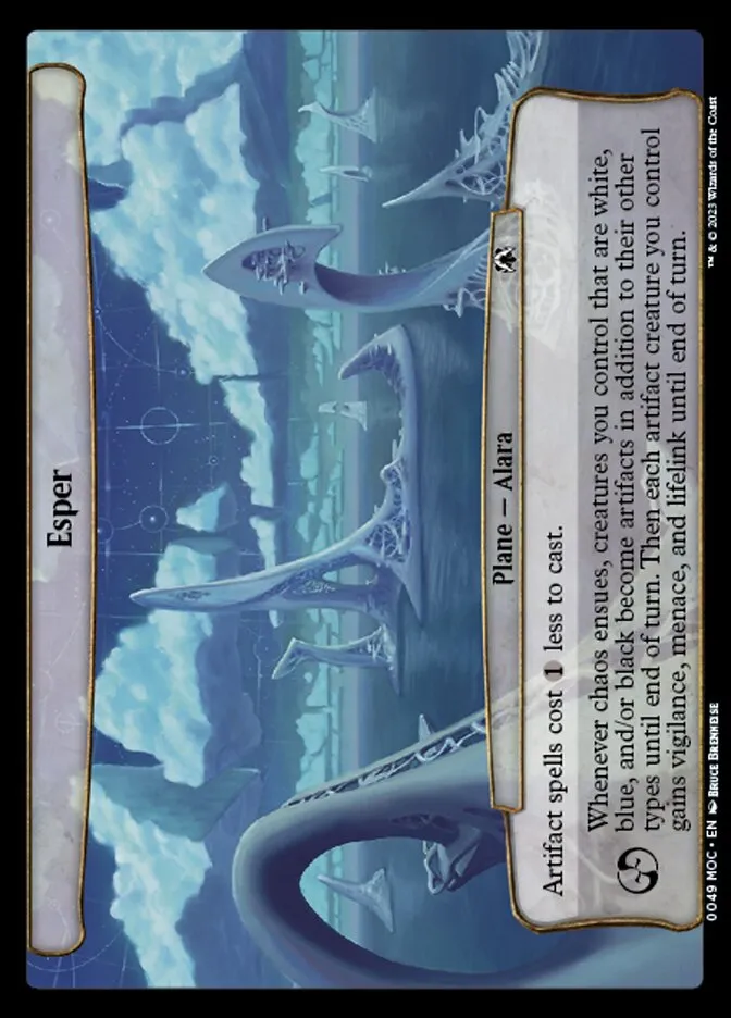 2023 March of the Machine Commander Esper #49 common card image
