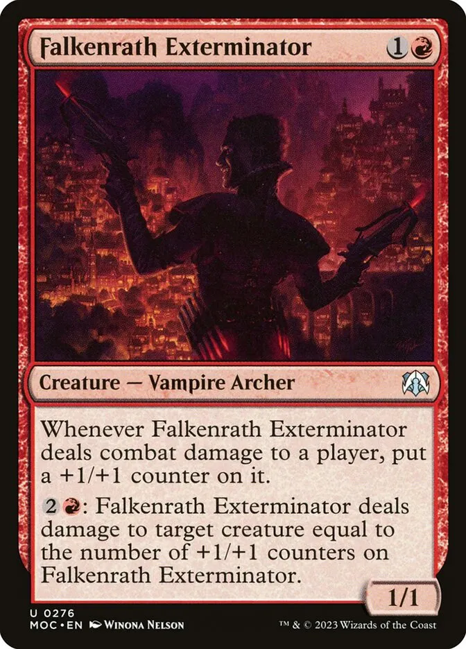 2023 March of the Machine Commander Falkenrath Exterminator uncommon #276 uncommon card image