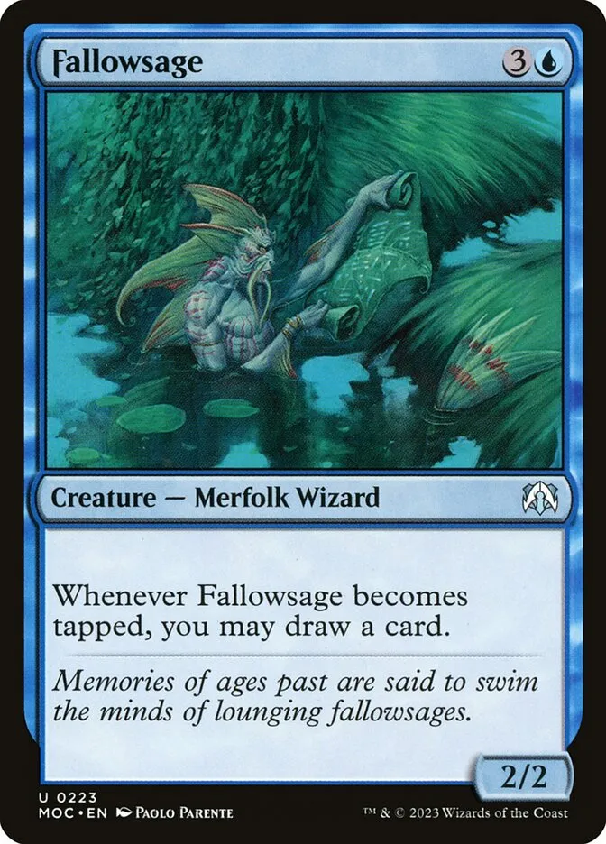 2023 March of the Machine Commander Fallowsage uncommon #223 uncommon card image