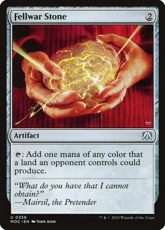 2023 March of the Machine Commander Fellwar Stone uncommon #356 uncommon card image