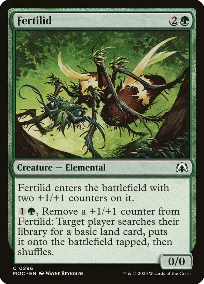 2023 March of the Machine Commander Fertilid #296 common card image