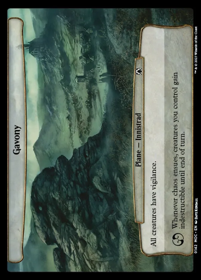 2023 March of the Machine Commander Gavony #142 common card image