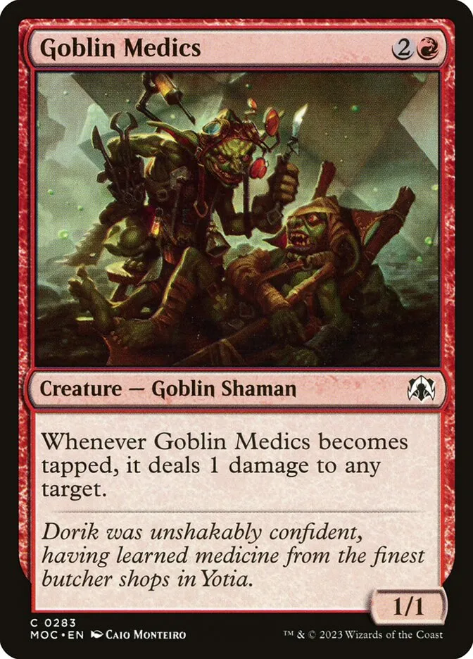 2023 March of the Machine Commander Goblin Medics #283 common card image