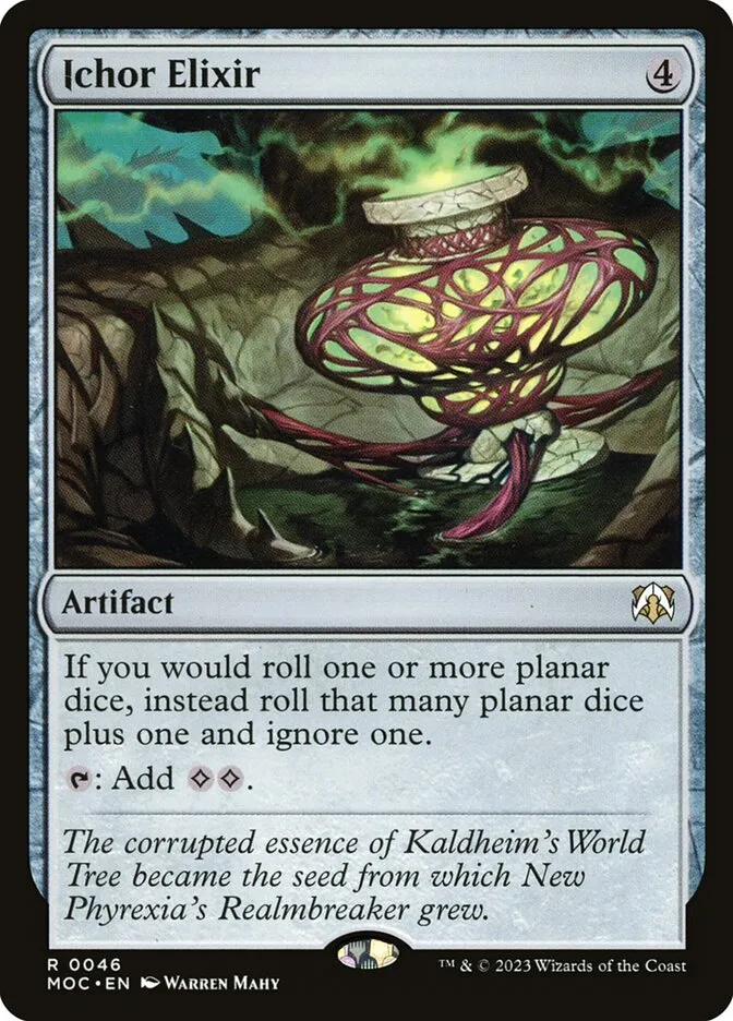 2023 March of the Machine Commander Ichor Elixir #46 rare card image