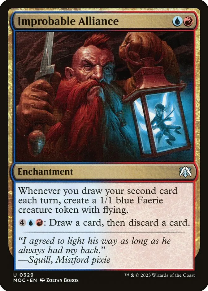 2023 March of the Machine Commander Improbable Alliance uncommon #329 uncommon card image