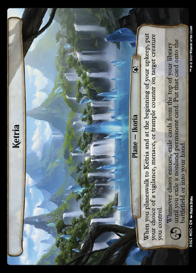 2023 March of the Machine Commander Ketria #55 common card image