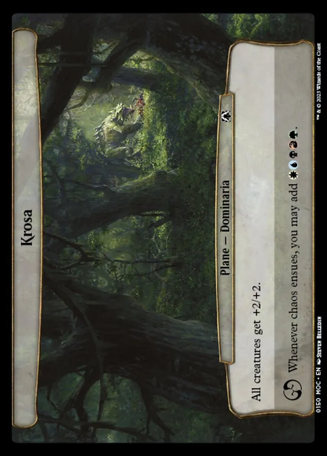 2023 March of the Machine Commander Krosa #150 common card image