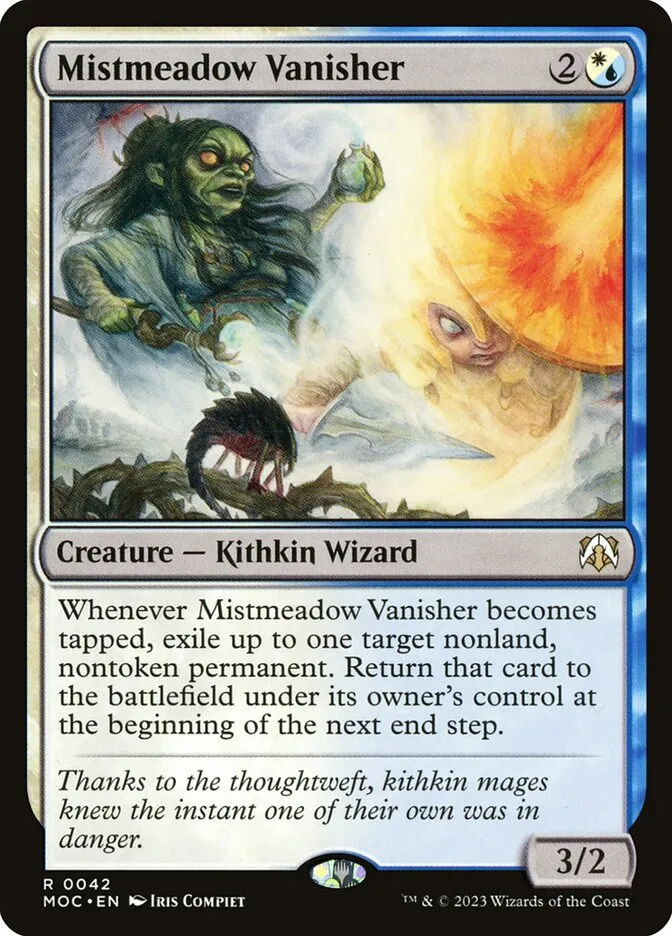 2023 March of the Machine Commander Mistmeadow Vanisher #42 rare card image