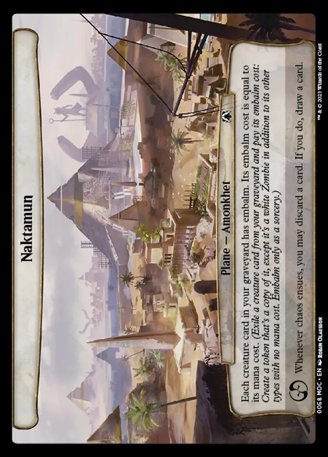 2023 March of the Machine Commander Naktamun #58 common card image