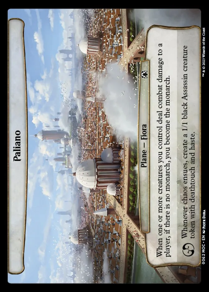 2023 March of the Machine Commander Paliano #62 common card image