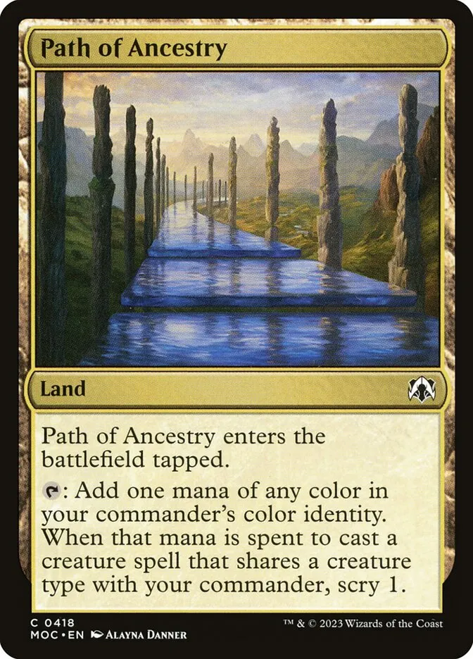 2023 March of the Machine Commander Path of Ancestry #418 common card image