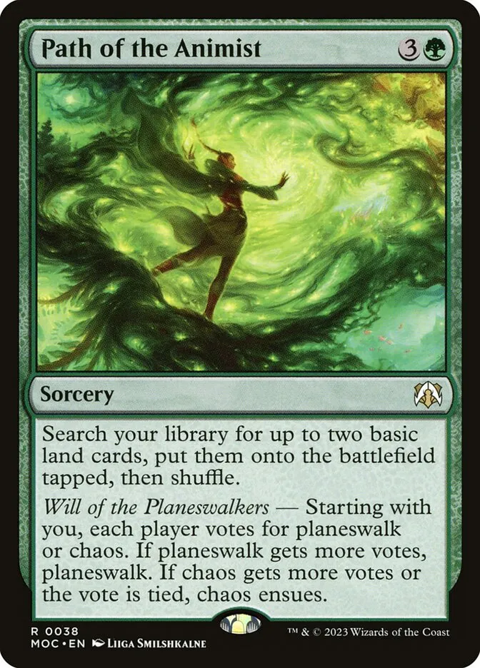 2023 March of the Machine Commander Path of the Animist #38 rare card image