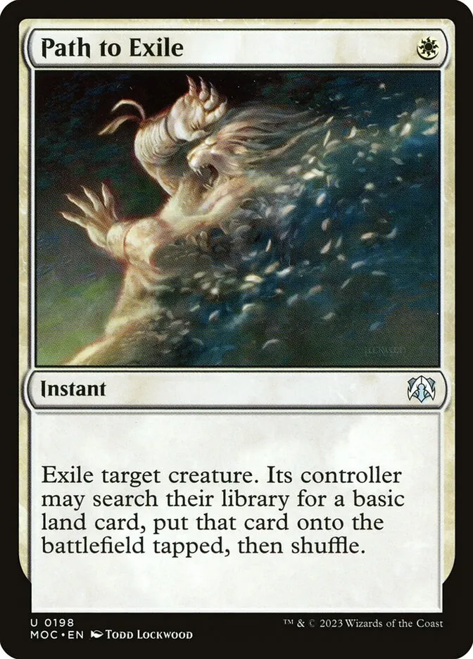 2023 March of the Machine Commander Path to Exile uncommon #198 uncommon card image