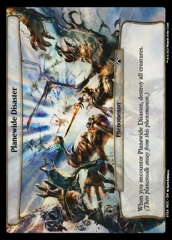 2023 March of the Machine Commander Planewide Disaster #154 common card image