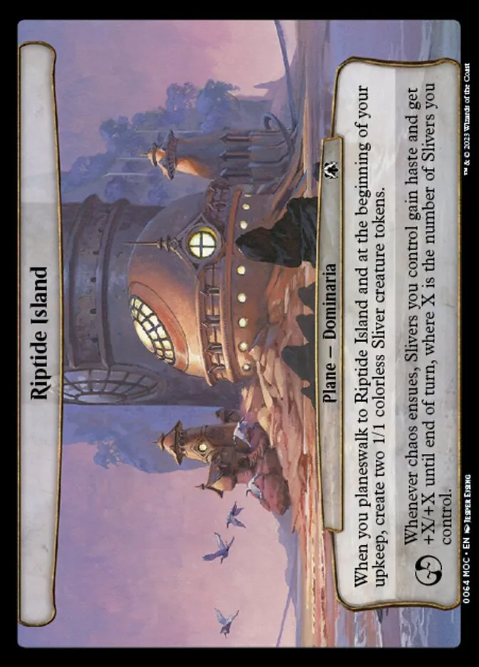 2023 March of the Machine Commander Riptide Island #64 common card image