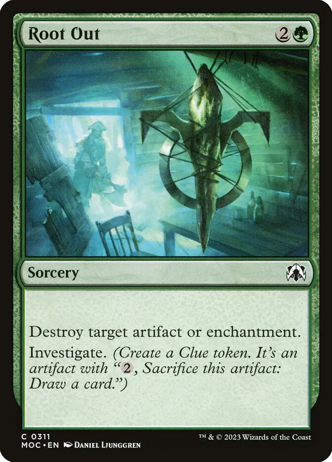 2023 March of the Machine Commander Root Out #311 common card image