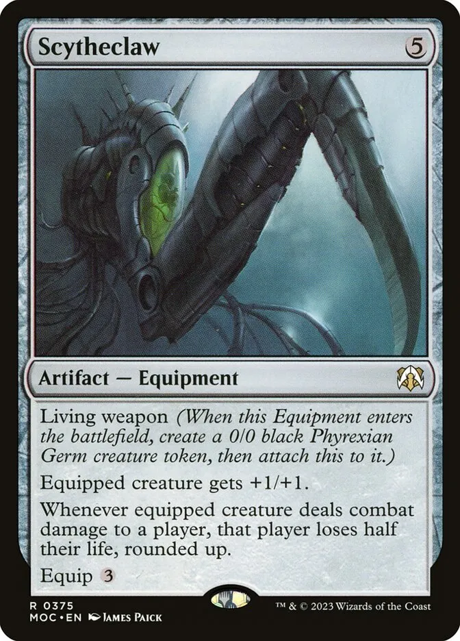 2023 March of the Machine Commander Scytheclaw #375 rare card image
