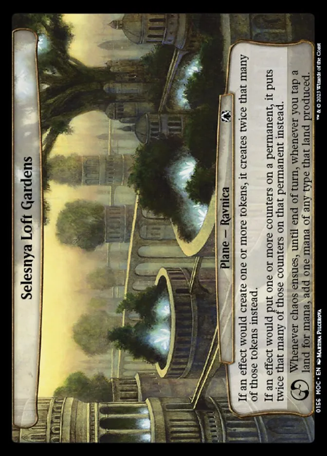 2023 March of the Machine Commander Selesnya Loft Gardens #156 common card image