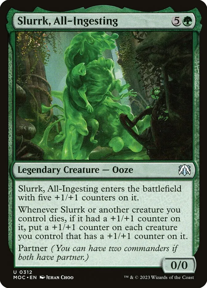 2023 March of the Machine Commander Slurrk, All-Ingesting uncommon #312 uncommon card image